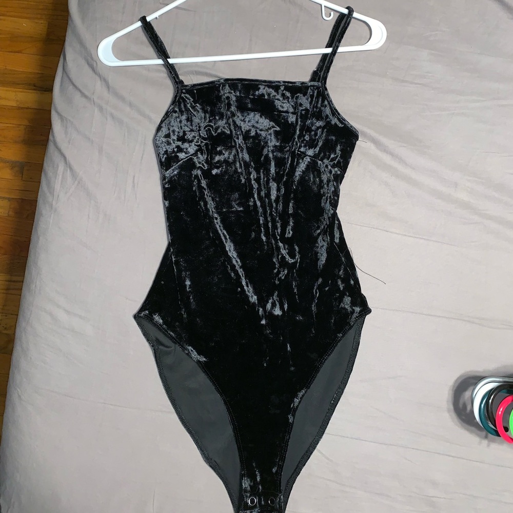 Black Velvet Body Suit